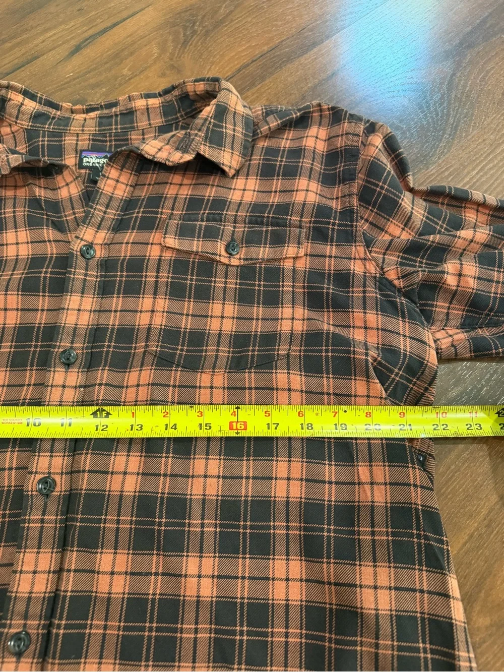 PATAGONIA Plaid Organic Cotton Flannel Long Sleeve Button Down Shirt Men Size: L